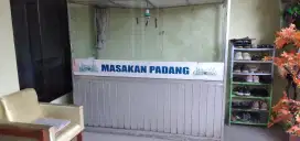 DIJUAL ETALASE RUMAH MAKAN PADANG.