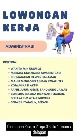 Lowongan kerja admin PT MILPO