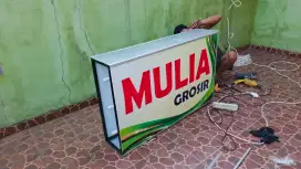 Pusat neonbox papannama reklame huruf timbul plang iklan minimarket