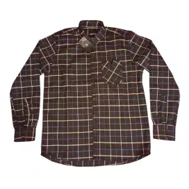 Kemeja flanel keren CSTLS size L premium lengan panjang
