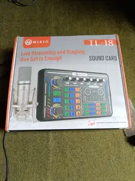 Sound Card Live Streaming and Singing Mixio TL - 8 (Sound Card Only)