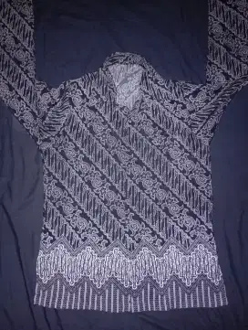 Kemeja Batik Pria Hitam Size L Second