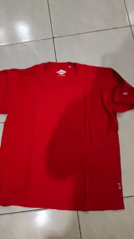 KAOS TSHIRT LEE COOPER RED MERAH ORIGINAL SIZE L