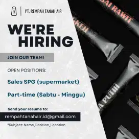 SPG / SPB Supermarket Part-time
