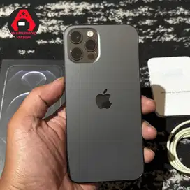 iPhone 12 Pro Max 256Gb Graphite Fullset Original No Minus COD Bandung