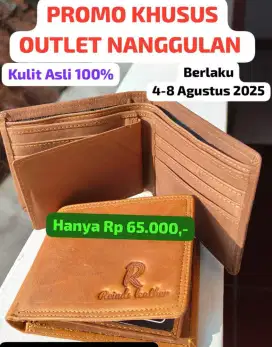 PROMO DOMPET KULIT SAPI ASLI 100%