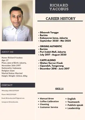 Mencari pekerjaan barista