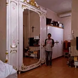 Almari baju 5 pintu jati