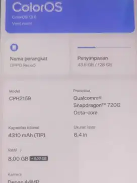 Djual oppo reno 5 nominussssss