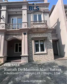 For SALE Rumah De Mansion Alam Sutera