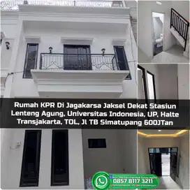 Rumah KPR Di Jagakarsa Jakarta Dekat Stasiun Lenteng Agung Halte UI TO