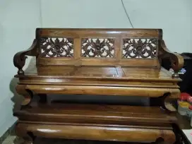 Jual set kursi panjang ukuran kurang lebih 2m