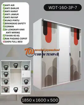 MURAH LEMARI BESI LEMARI PAKAIAN ANTI JAMUR LEMARI MINIMALIS