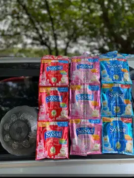 Sabun cuci baju sosoft murcee free piring per renceng