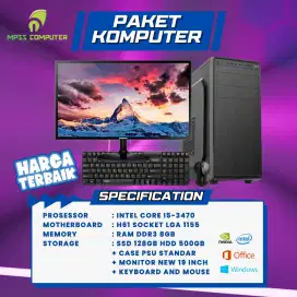 Ready PC RAKITAN dengan spek standard untuk office