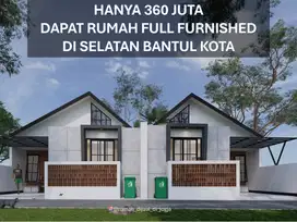 Rumah Dijual Full Furnished di Selatan Bantul Kota Proses Bangun