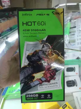 Infinix Hot 60i ram 8+8/256gb grs Resmi