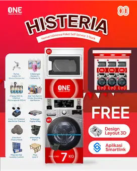 TERIMA BERES!! PAKET USAHA LAUNDRY KOIN HISTERIA