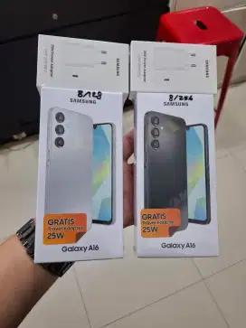 READY NEW SAMSUNG A16 NFC 8/128GB FREE ADAPTER ORI GARANSI RESMI