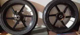 Velg tapak lebar V-rossi,,PNP all Vixion dan all scorpio