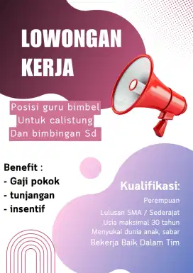 Lowongan guru bimba