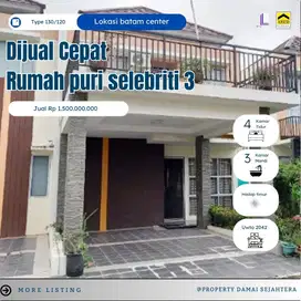 Dijual Rumah Puri Selebriti 3 Batam Center