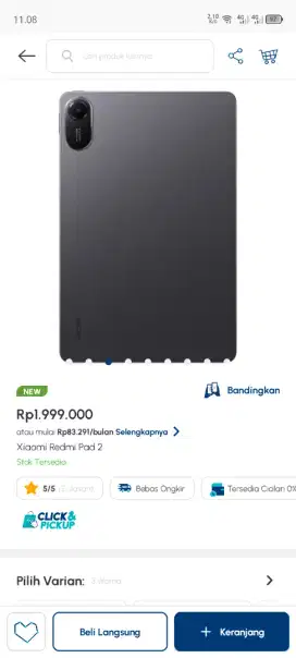 Redmi pad 2/bisa dicicil tanpa dp cuma ktp asli aja