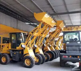 Wheel Loader China Tangguh Sparepart Mudah Kapasitas 1 - 3 Kubik Ready