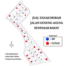 gunung agung jual tanah murah