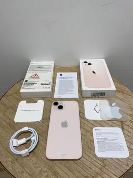 Second iBox iPhone 13 128GB Pink Fullset Anti Blokir