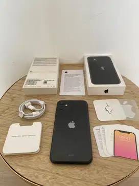 Second iBox iPhone 11 64GB Black Fullset Anti Blokir