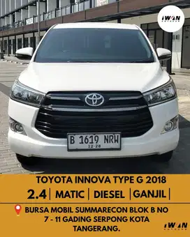 2018 Toyota Innova 2.4 G Diesel AT
