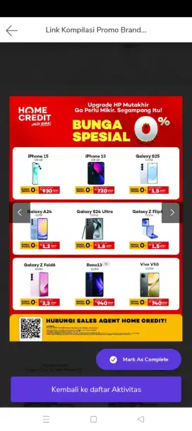 PROMO CICILAN IPHONE DI HOME CREDIT