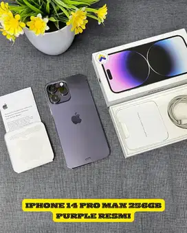Iphone 14 pro max 256gb purple resmi