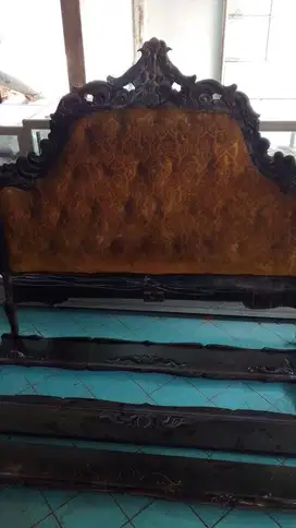 Ranjang Kayu Jati Lebar 2 m