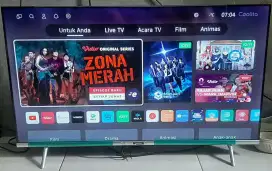 TV LED 43 INC COOCAA ANDROID+DIGITAL MULUS BAGUS&NORMAL GBR BENING