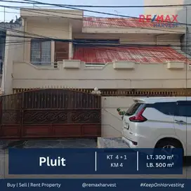 RUMAH SIAP HUNI 4 KAMAR LUAS 300 METER DI PLUIT, AKSES JALAN 2 MOBIK