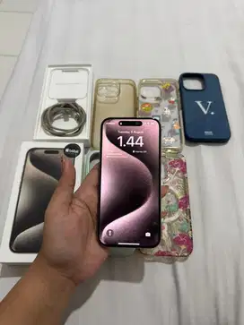Iphone 15 Pro 128 GB Garansi Resmi Natural Titanium Fullset