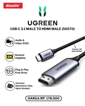 UGREEN TYPE C MALE TO HDMI MALE (50570)