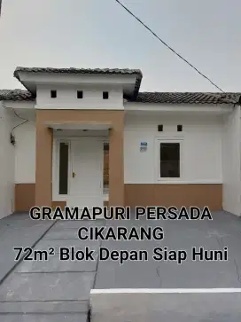 Rumah Murah Luas 72 Gramapuri Persada Cikarang Utara Bebas Banjir