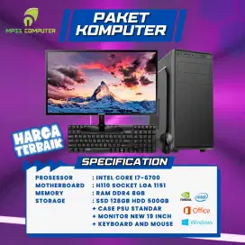 Ready PC rakitan dengan spek standar cocok untuk office dan sekolah