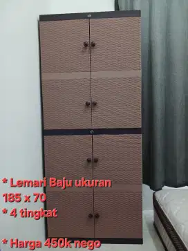 Dijual lemari baju 4 tingkat