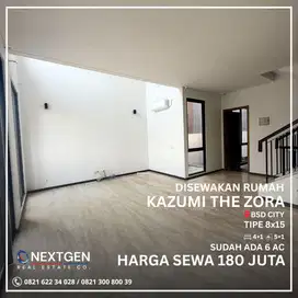 Disewakan Rumah Kazumi The Zora BSD City Tipe 8x15