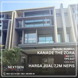 Dijual Rumah Cluster Kanade The Zora Bsd City 8x17