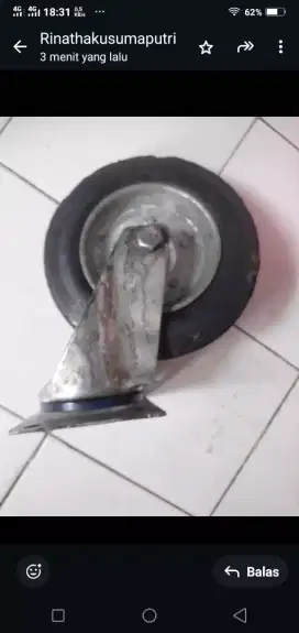 Roda troli hidup/muter