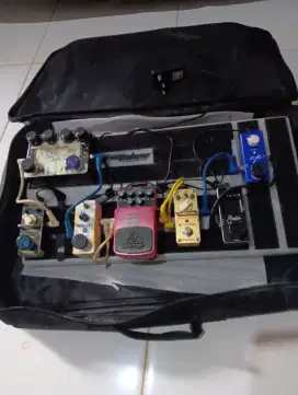 Efek gitar include pedalboard dan bag