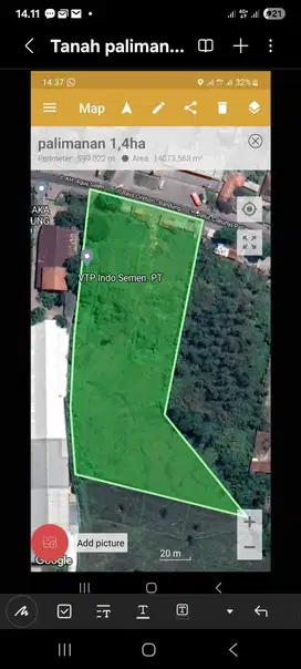 tanah cocok untuk pabrik di jalan raya cirebon bandung