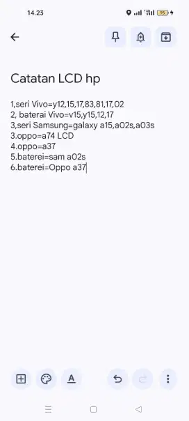 Jual lcd hp dan baterai