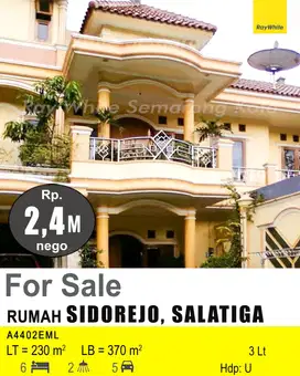 DIJUAL RUMAH DI SIDOREJO SALATIGA A4402