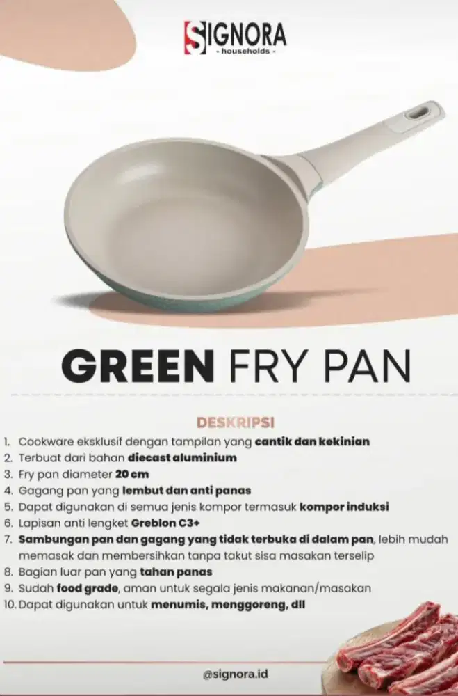 Green Fry Pan merk Signora